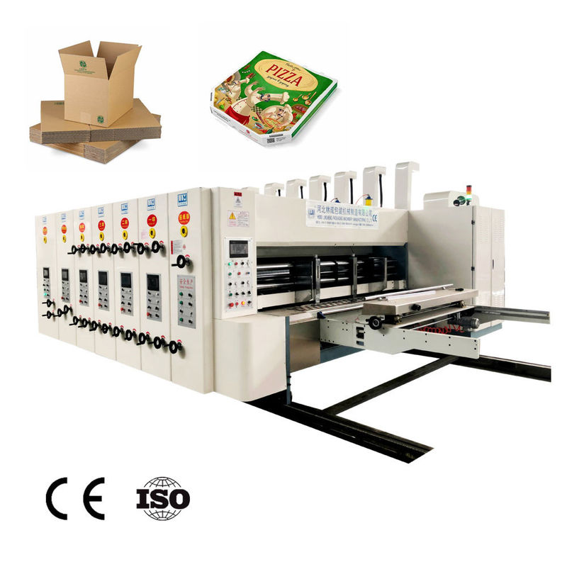 पिज्जा बॉक्स फलों का डिब्बा बनाने की मशीन, नालीदार कार्टन के लिए फ्लेक्सो प्रिंटिंग मशीन