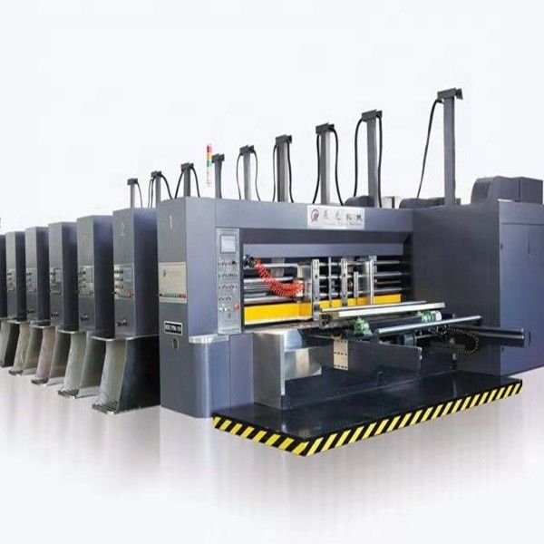 मल्टीफ़ंक्शन नालीदार बॉक्स प्रिंटिंग मशीन, 4 रंग फ्लेक्सो प्रिंटिंग मशीन